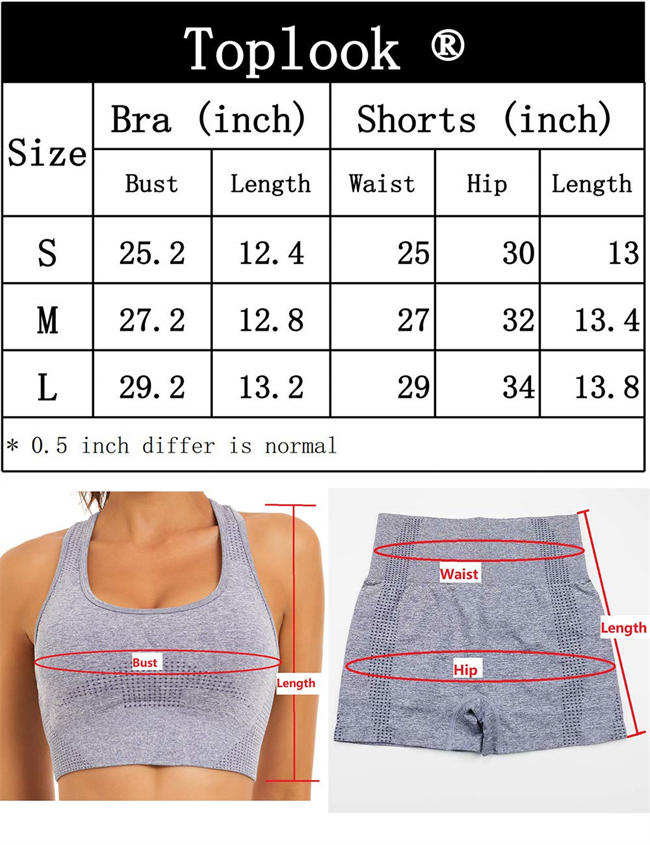 Women Seamless Yoga Workout Set 2 Piece Outfits Gym Shorts Sports Bra