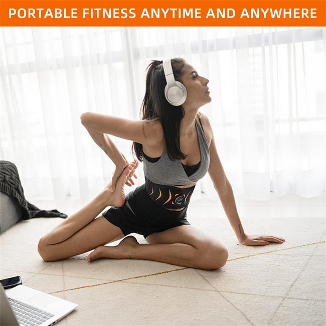 Toning Belt, Muscle Toner, Abdominal Training Belt Workout Portable Fitness Equipment for Home