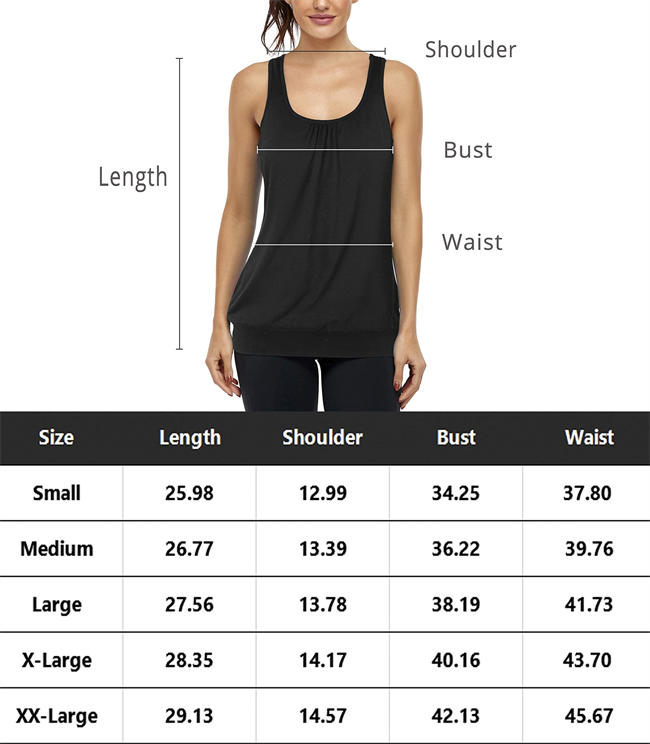 Womens Built in Shelf Bra Tank Tops Sleeveless Racerback Workout Yoga Tops