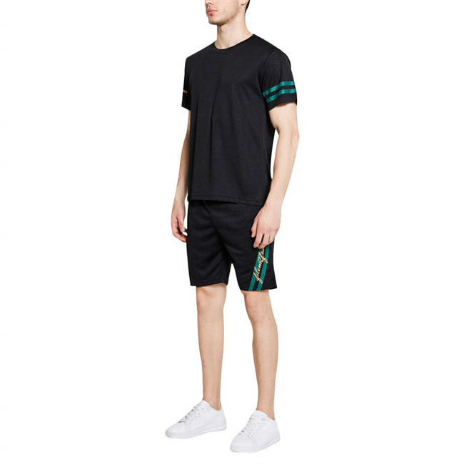 Men Casual 2 Piece Tracksuit Short Sleeve Top and Shorts Running Jogging Athletic Sports Set