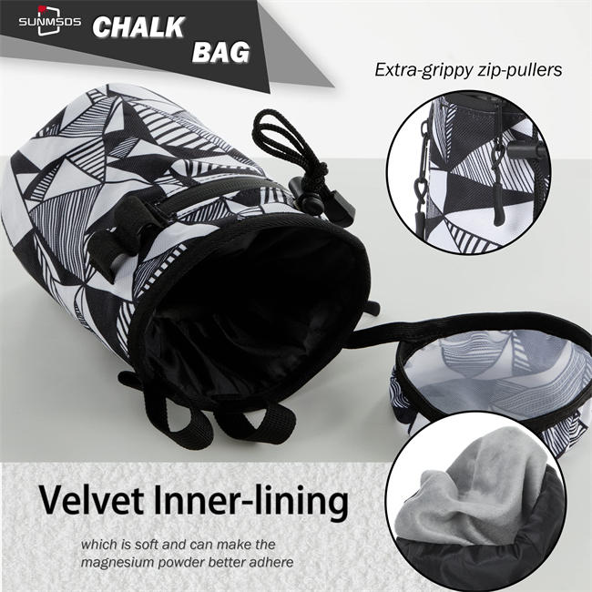 4 Chalk Bag + Refillable Chalk Ball + Liquid Chalk + Rock Climbing Brush, Chalk Bag for Rock Climbing, Bouldering, Weightlifting, Gym, Chalk Equipment Accessories, Multi