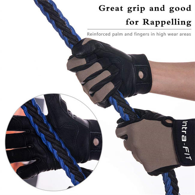 Climbing Gloves Rope Gloves, Perfect for Rappelling, Rescue, Rock/Tree/Wall/Mountain Climbing, Adventure, Outdoor Sports, Soft, Comfortable,Improved Dexterity