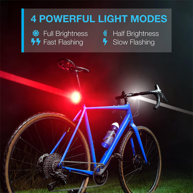 Bike Light Set USB Rechargeable Super Bright Bicycle Light, Bike Lights Front and Back